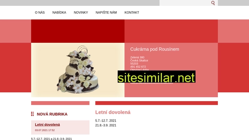 cukrarnapodrousinem.cz alternative sites