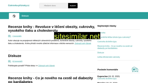 cukrovka-priznaky.cz alternative sites