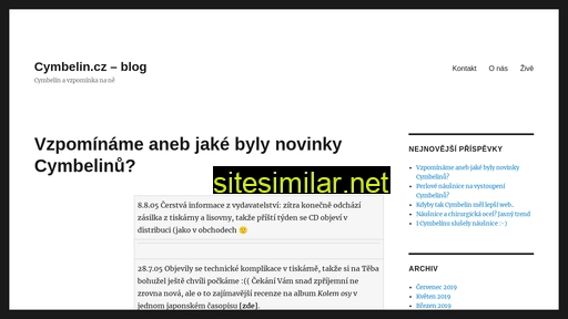 cymbelin.cz alternative sites