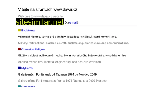 davar.cz alternative sites