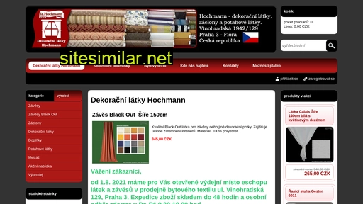dekoracni-potahove-latky-hochmann.cz alternative sites