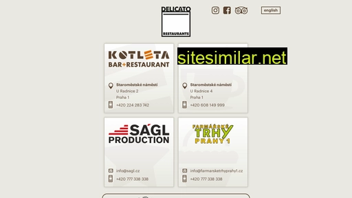delicatorestaurants.cz alternative sites