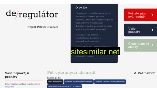 deregulator.cz alternative sites