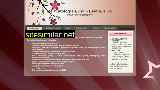 dermatologielesna.cz alternative sites