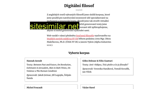 digitalnifilosof.cz alternative sites