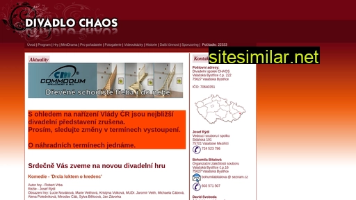 divadlochaos.cz alternative sites