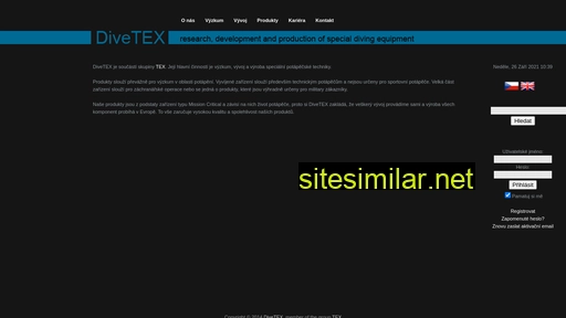 divetex.cz alternative sites