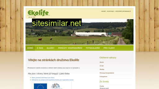 ekolife-druzstvo.cz alternative sites