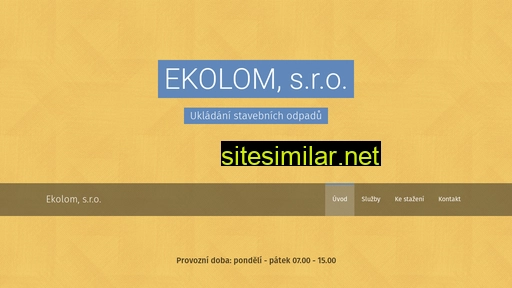 ekolom.cz alternative sites