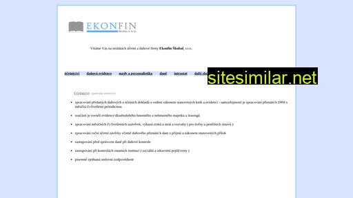 ekonfin.cz alternative sites