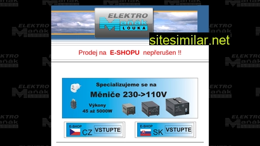 elektro-manak.cz alternative sites