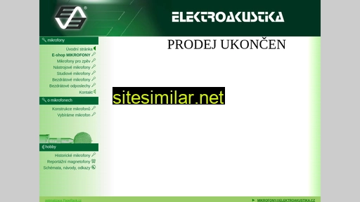 elektroakustika.cz alternative sites