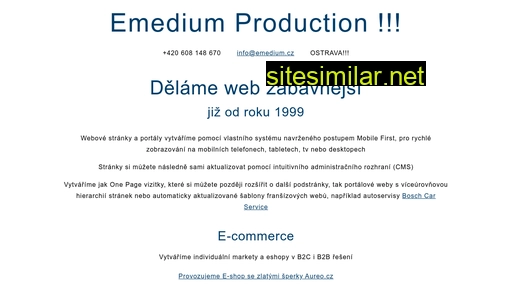 emediumproduction.cz alternative sites