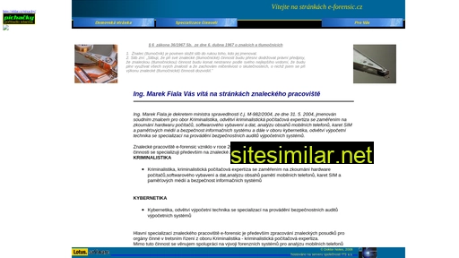 e-forensic.cz alternative sites