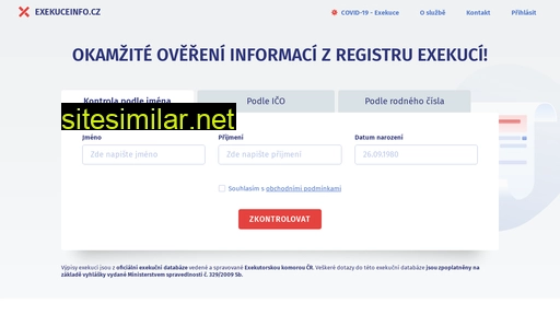 exekuceinfo.cz alternative sites