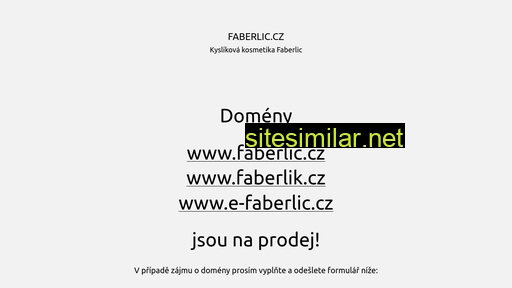 faberlic.cz alternative sites