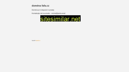 fafa.cz alternative sites