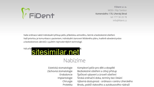 fident.cz alternative sites