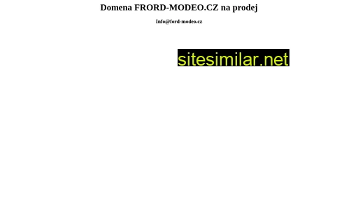 ford-mondeo.cz alternative sites