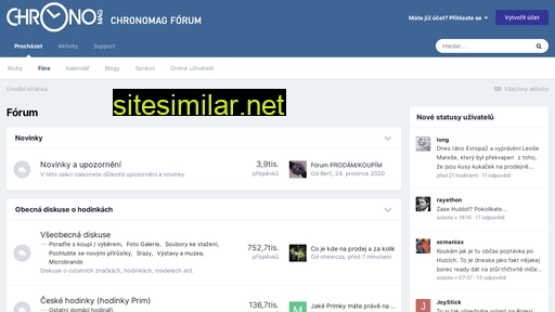 forum.chronomag.cz alternative sites