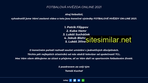 Fotbalovahvezda similar sites