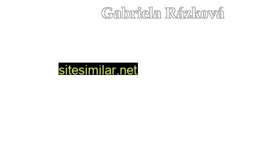 Gabrielarazkova similar sites
