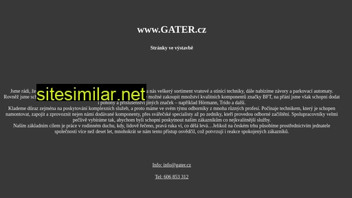 gater.cz alternative sites