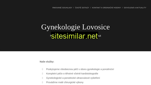 gynekologielovosice.cz alternative sites