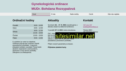 gynthea.cz alternative sites