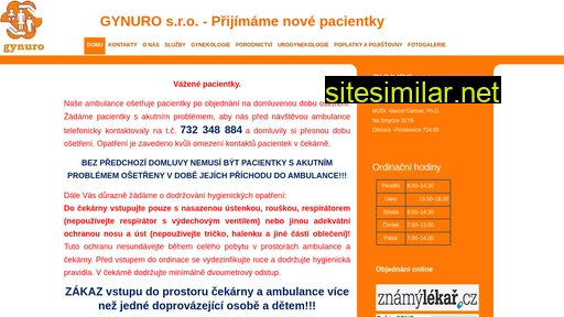 gynuro.cz alternative sites