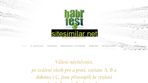 habrfest.cz alternative sites