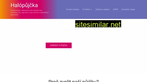 halopujcka.cz alternative sites