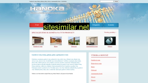hanoka.cz alternative sites
