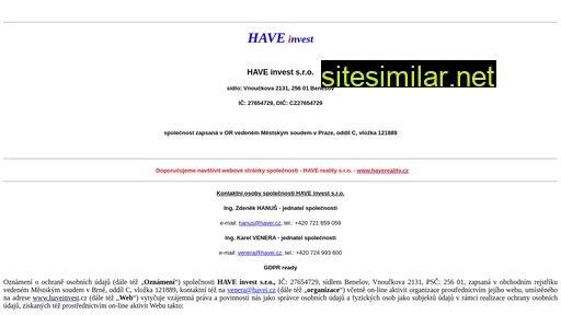havei.cz alternative sites