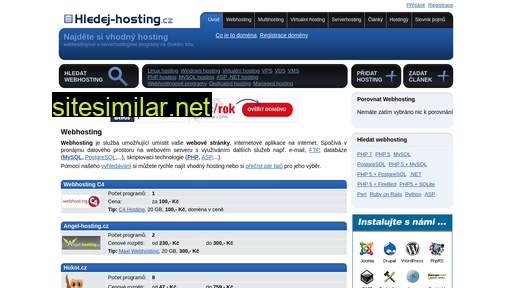 Hledej-hosting similar sites