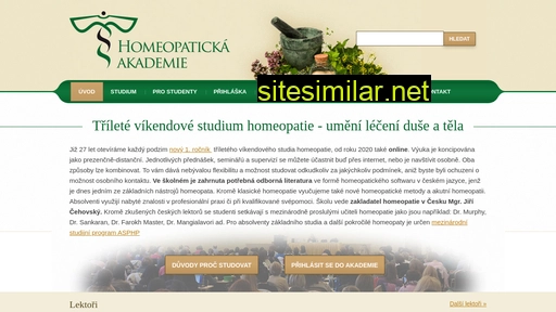 homeopatickaakademie.cz alternative sites