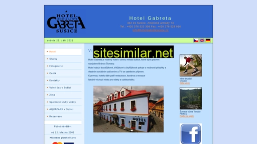 hotelgabretasusice.cz alternative sites