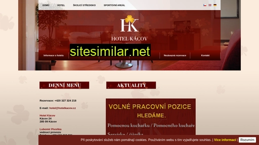hotelkacov.cz alternative sites