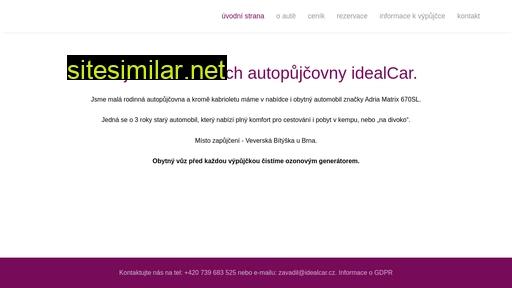 idealcar.cz alternative sites