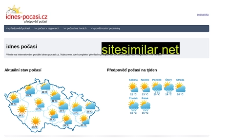 idnes-pocasi.cz alternative sites