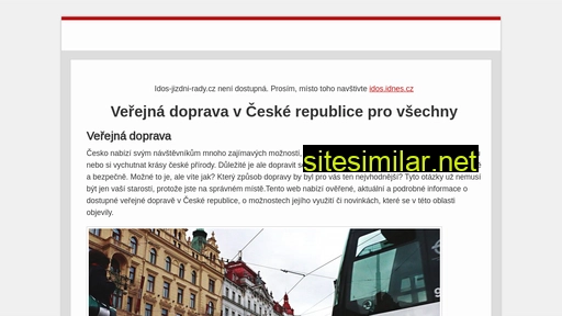 idos-jizdni-rady.cz alternative sites