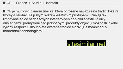 ihor.cz alternative sites