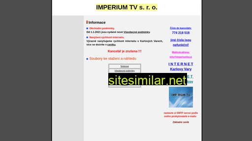 imperiumtv.cz alternative sites