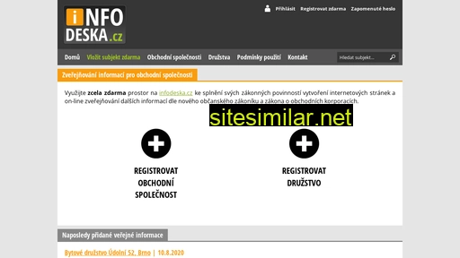 infodeska.cz alternative sites