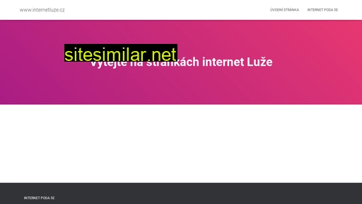 internetluze.cz alternative sites