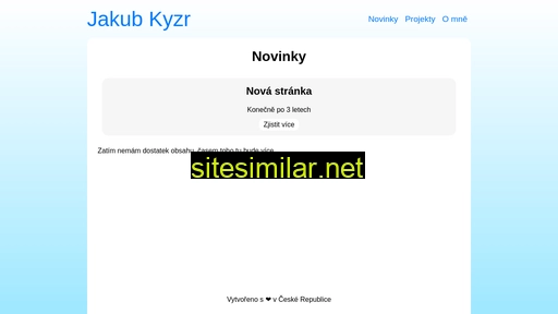 jakubkyzr.cz alternative sites