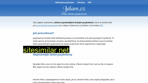 jalam.cz alternative sites