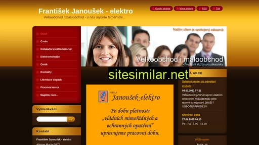 janousek-elektro.cz alternative sites