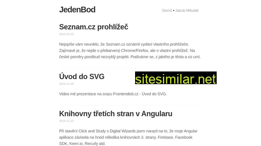 jedenbod.cz alternative sites