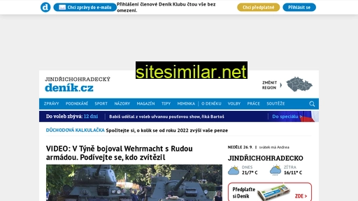jindrichohradecky.denik.cz alternative sites